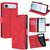 iPhone Air Skin Feel Crocodile Magnetic Clasp Leather Phone Case - Red