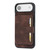 iPhone Air Skin Feel Dream RFID Anti-theft PU Card Bag Phone Case - Coffee