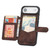 iPhone Air Skin Feel Dream RFID Anti-theft PU Card Bag Phone Case - Coffee