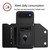 iPhone Air Skin Feel Four Card Slots Phone Case with Wrist Strap - Black