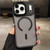 iPhone Air Skin Feel Frosted Metal Lens Holder MagSafe Magnetic Phone Case - Black