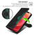 iPhone Air Skin Feel Magnetic Buckle Leather Phone Case - Black