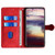 iPhone Air Skin Feel Magnetic Buckle Leather Phone Case - Red