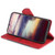 iPhone Air Skin Feel Magnetic Buckle Leather Phone Case - Red
