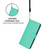 iPhone Air Skin Feel Solid Color Leather Phone Case with Lanyard - Green