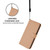 iPhone Air Skin Feel Solid Color Leather Phone Case with Lanyard - Nude