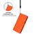 iPhone Air Skin Feel Solid Color Leather Phone Case with Lanyard - Orange