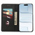 iPhone Air Skin Feel Splicing Leather Phone Case - Black
