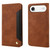 iPhone Air Skin Feel Splicing Leather Phone Case - Brown