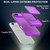 iPhone Air Skin Feel TPU Hidden Mirror Card Bag Phone Case with Stand - Dark Purple
