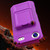iPhone Air Skin Feel TPU Hidden Mirror Card Bag Phone Case with Stand - Dark Purple