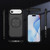 iPhone Air Skin Feel Translucent PC Gear Holder C MagSafe Phone Case - Bright Grey + Black