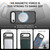 iPhone Air Skin Feel Translucent PC Gear Holder C MagSafe Phone Case - Bright Grey + Black