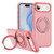 iPhone Air Skin Feel Translucent PC Gear Holder C MagSafe Phone Case - Bright Pink + Pink