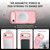 iPhone Air Skin Feel Translucent PC Gear Holder C MagSafe Phone Case - Bright Pink + Pink
