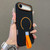 iPhone Air Skin-feel Magnetic TPU Phone Case with Silicone Strap - Black