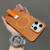 iPhone Air Skin-feel Magnetic TPU Phone Case with Silicone Strap - Brown
