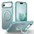 iPhone Air Skin-Feel Rotary Damping Bracket MagSafe Phone Case - Lake Blue