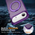 iPhone Air Skin-Feel Rotary Damping Bracket MagSafe Phone Case - Purple