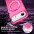 iPhone Air Skin-Feel Rotary Damping Bracket MagSafe Phone Case - Rose Red