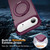 iPhone Air Skin-Feel Rotary Damping Bracket MagSafe Phone Case - Wine Red