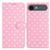 iPhone Air Small Dots Pattern Vegan Leather Phone Case - Pink