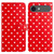 iPhone Air Small Dots Pattern Vegan Leather Phone Case - Red