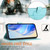 iPhone Air Smile Embossing RFID Leather Phone Case - Mint Green