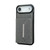 iPhone Air Solid Color Metal Buckle Card Slots Bag Phone Case - Grey