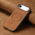 iPhone Air Solid Color Retro Magsafe PU Back Cover Phone Case - Brown