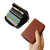 iPhone Air Solid Color Zipper 11-Card Slots Bag Phone Case with Lanyard - Brown