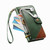 iPhone Air Splicing Zipper Wallet Vegan Leather Phone Case with Strap - Green