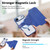iPhone Air Splitable Electroplated MagSafe RFID Anti-theft Leather Phone Case with Lens Film - Blue