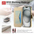 iPhone Air Splitable Electroplated MagSafe RFID Anti-theft Leather Phone Case with Lens Film - Gold