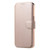 iPhone Air Splitable Electroplated MagSafe RFID Anti-theft Leather Phone Case with Lens Film - Rose Gold