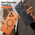 iPhone Air Spring Buckle MagSafe Magnetic Metal Phone Case - Orange