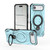 iPhone Air Star Ring Metallic Pivot Bracket Magnetic Phone Case - Cyan