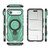 iPhone Air Star Ring Metallic Pivot Bracket Magnetic Phone Case - Green
