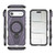 iPhone Air Star Ring Metallic Pivot Bracket Magnetic Phone Case - Purple