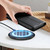 iPhone Air Stitched Line Magnetic RFID Vegan Leather Phone Case - Black