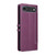 iPhone Air Stitched Magnetic Buckle Leather Phone Case - Purple