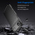 iPhone Air Thunderbolt Shockproof Soft TPU Phone Case - Black