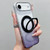 iPhone Air Transparent Gradient 360 Degree Rotation Holder MagSafe Phone Case - Black