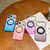 iPhone Air Transparent Gradient 360 Degree Rotation Holder MagSafe Phone Case - Pink