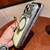iPhone Air Transparent Gradient Metal Ring Holder MagSafe Phone Case - Green
