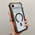 iPhone Air Transparent Matte TPU Hybrid PC 3-in-1 MagSafe Phone Case - Black
