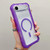 iPhone Air Transparent Matte TPU Hybrid PC 3-in-1 MagSafe Phone Case - Purple