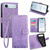 iPhone Air Tree & Deer Embossed Leather Phone Case - Purple