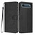 iPhone Air Tree Cat Embossed Flip Vegan Leather Phone Case - Black