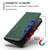 iPhone Air Tulips Butterfly Pattern Magnetic Vegan Leather Phone Case - Dark Green